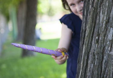 This class with Amy Karol teaches you to make magic wands that are great as a toy or as part of a homemade halloween costume. This is a simple and imaginative project, and the wands can be made and decorated in any style. 
