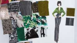 Fashion Illustration with Mood Fabrics