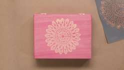 Day 27: Create a stenciled donation box for your office