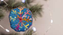 Embroidered Snowflake Ornaments