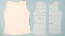 A muslin and a drafted torso pattern from Sanae Ishida's Draft and Sew a Torso Sloper and Muslin class on Creativebug