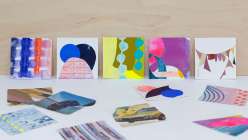 A selection of collages by Erin Wheeler from her Creativebug class 4 x 4 Studies: A Daily Practice