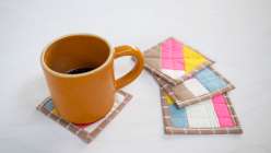 Quilt As You Go Coasters from Faith Hale's Creativebug class