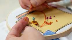 How To Embroider The Bullion Stitch