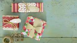 In this class Lia Griffith teaches you new ways to dress up wrapped packages with a Cricut Explore cutting machine