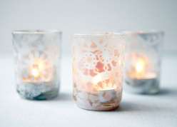 Spray-Painted Votives