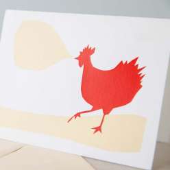 Hilary Williams uses tracing paper stencils and a basic screen-printing setup to print these cards, so there’s no need to burn screens or do any complicated prep work. 