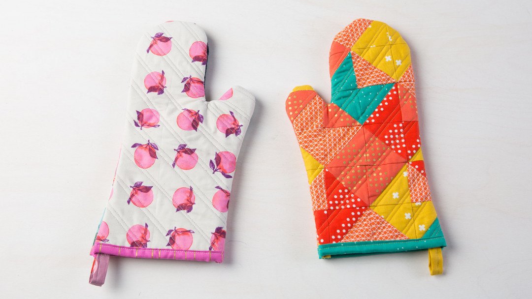 Quilted Oven Mitt - Free Sewing Pattern
