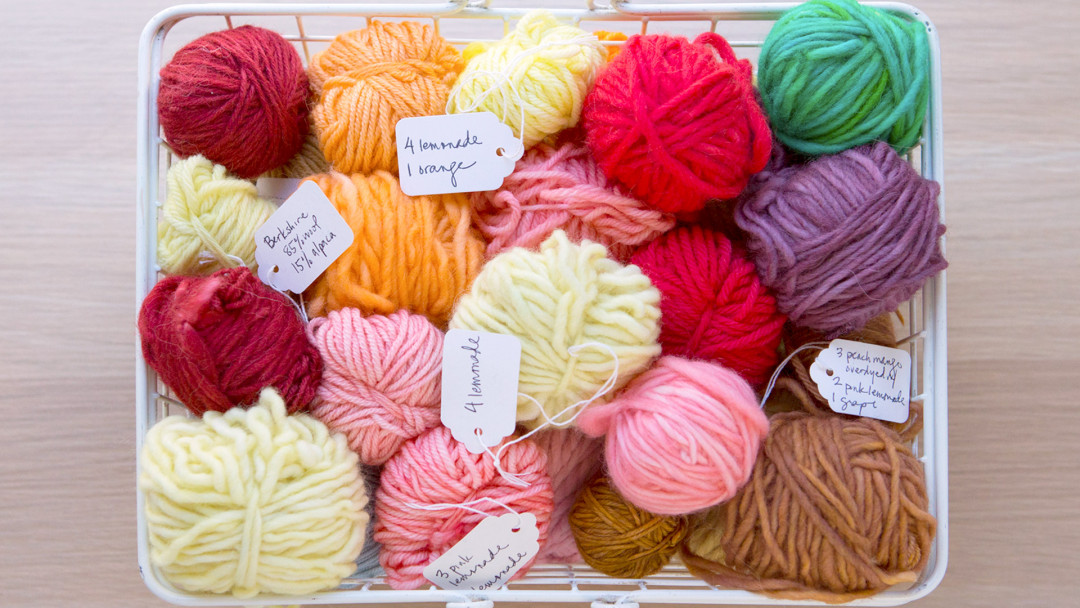 Kool-Aid Dyed Yarn by Melanie Falick