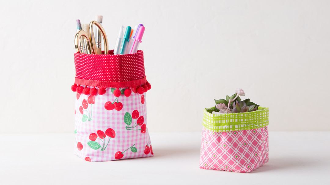 Sew a Fabric Basket by Amber of Damask Love