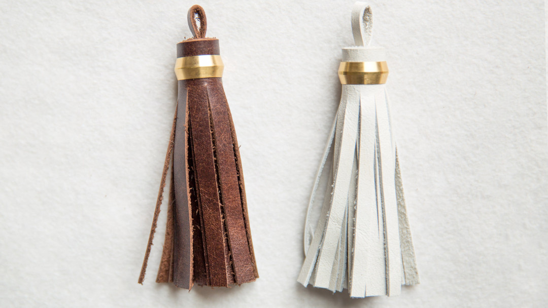 Make a Leather Tassel by Elke Bergeron Creativebug