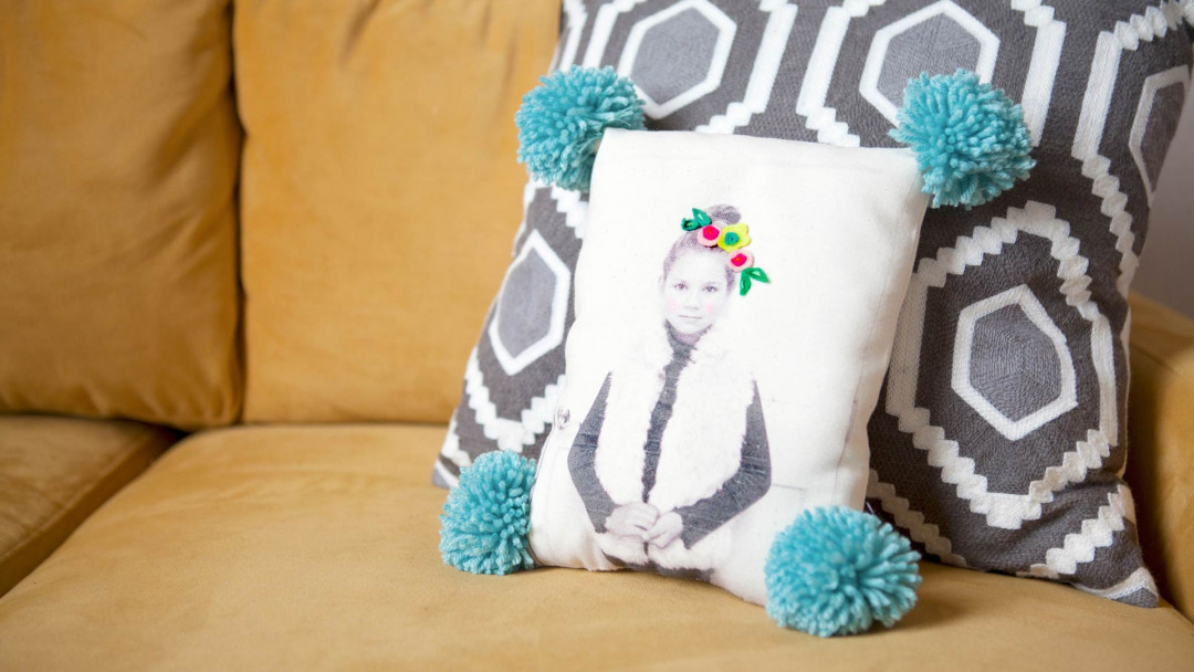 Sew Embellished Photo Pillows by Annabel Wrigley Creativebug