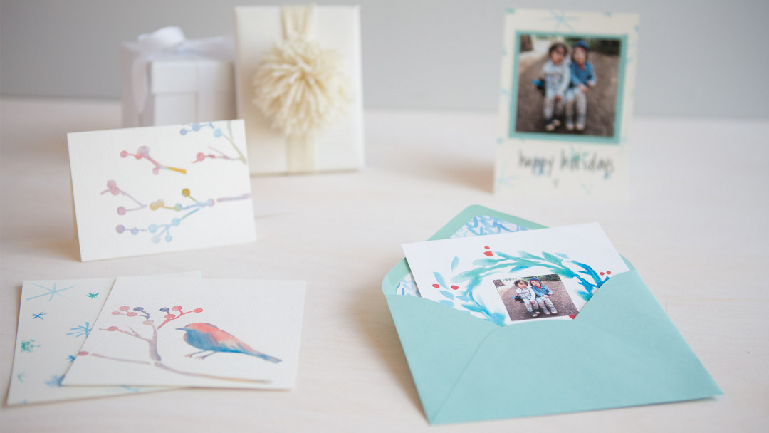How to Make Watercolor Cards by Courtney Cerruti