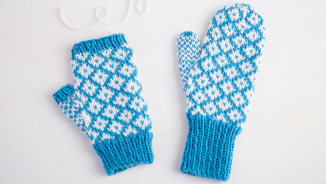 Fair Isle Mitts and Mittens by Edie Eckman