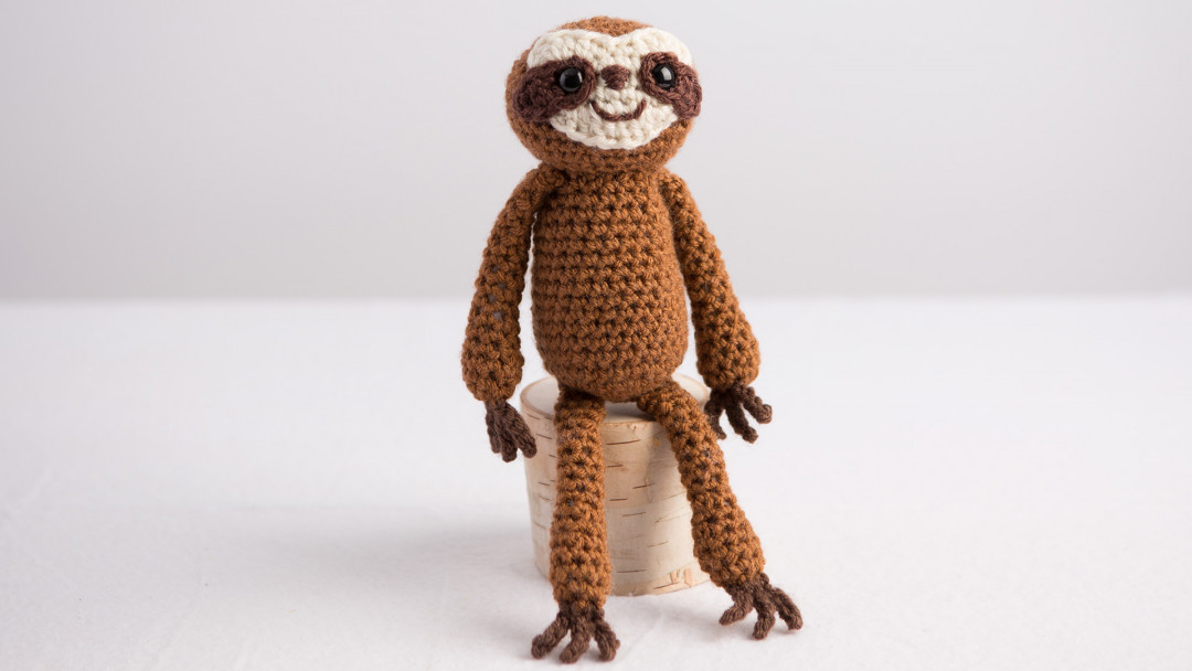 Hand Crocheted Sloth