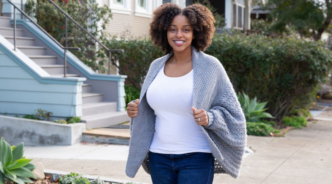 Knitted Cocoon Cardigan