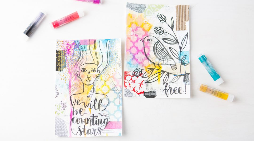 Art Journaling with Gelatos