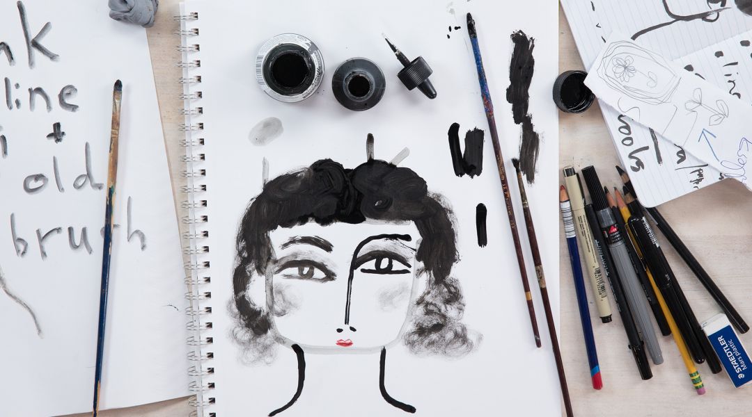 Working In Acrylic Ink: A Daily Sketchbook Practice by Missy Dunaway -  Creativebug