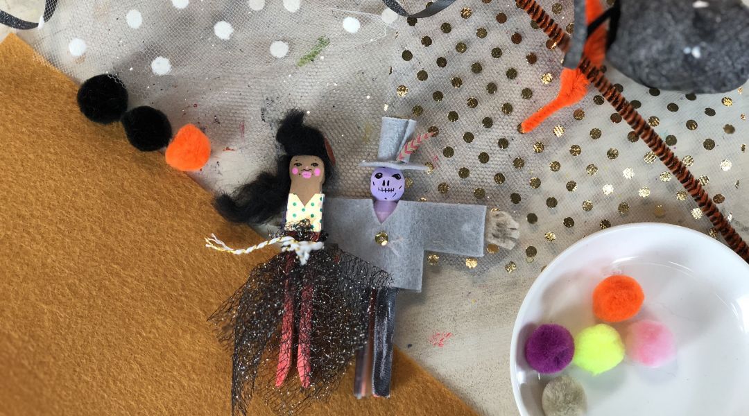 Halloween Clothespin Dolls: 9/20/18