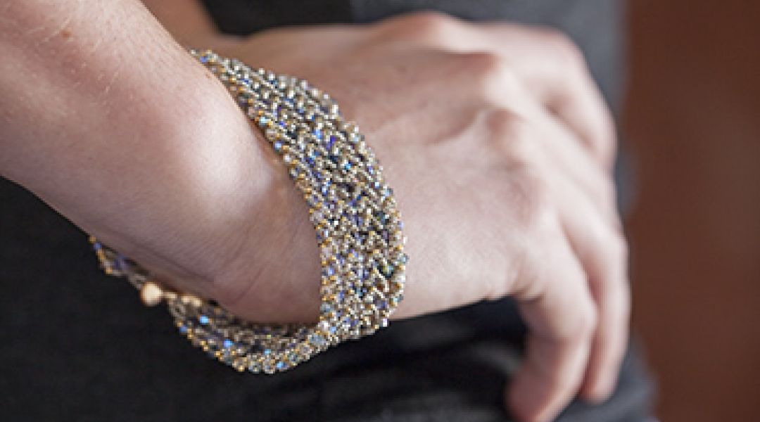 Crystal Cuff Bracelet by Liz Smith Creativebug