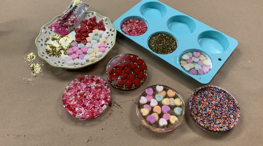 Valentine's Day Resin Coasters: 2/6/20