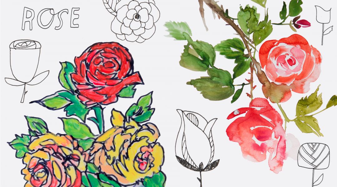Mixtape: 7 Ways to Draw or Paint a Rose