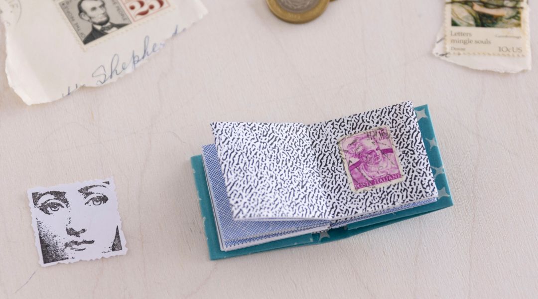 Make an Origami Postage Stamp Book