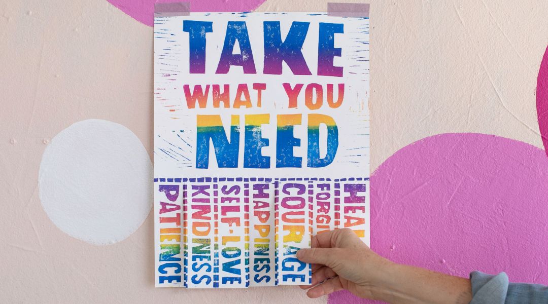 Use Your Voice: Carve and Print a Poster