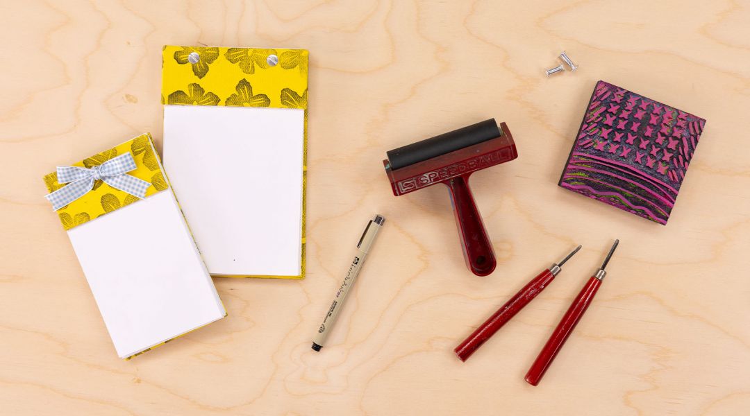 Make a Block Printed Notepad
