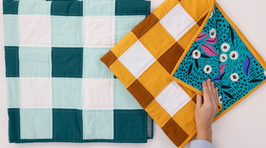 Make to Give: Sew a Gingham Crib Quilt