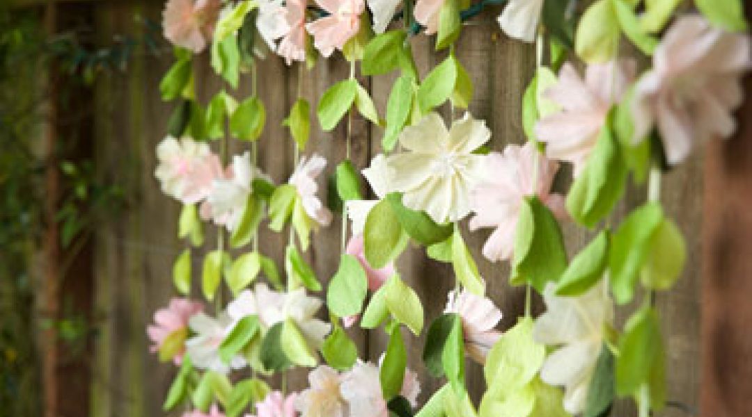 Spring Paper Flower Garland - Lia Griffith