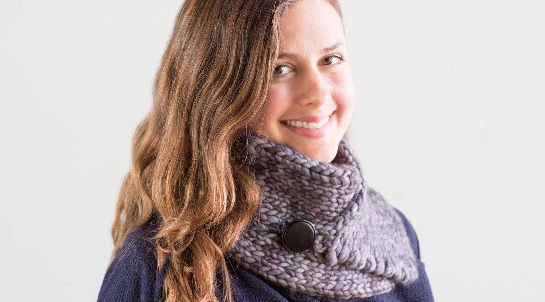 Loom Knitted Neck Scarf