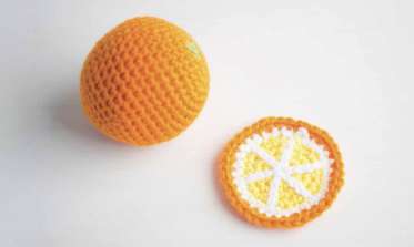 Crocheted Orange and Orange Slice