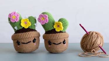 Amigurumi Potted Cactus