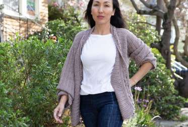 Super Slouch Crocheted Cardigan