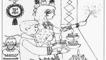 Celebrate Diwali Coloring Page