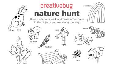 Go on a Nature Walk Activity Page