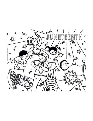 Juneteenth Coloring Page