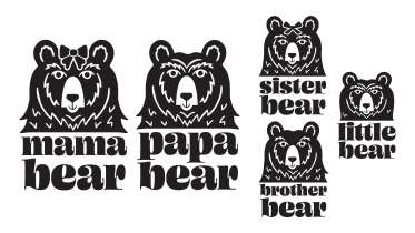 Bear Family SVG