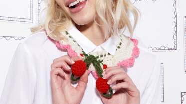 Cheery Cherry Crochet Collar