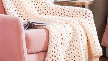 Simple Split Crochet Blanket