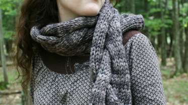 Gigantic Cable Scarf