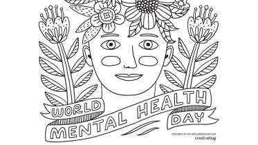 World Mental Health Day Coloring Page