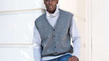 Button Front Knit Vest