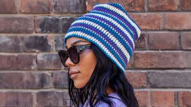 Laura's Striped Crochet Hat