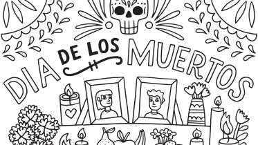 Dia De Los Muertos Coloring Page