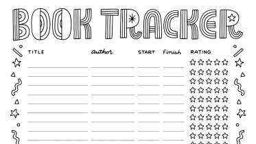 Reading Challenge Book Tracker Printable