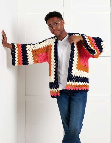 Crochet Both Sides Now Hexi Cardi
