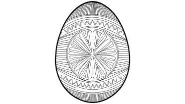 Easter Egg Coloring Page