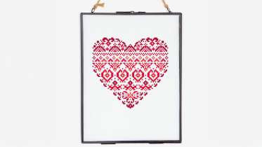 Cross Stitch Heart